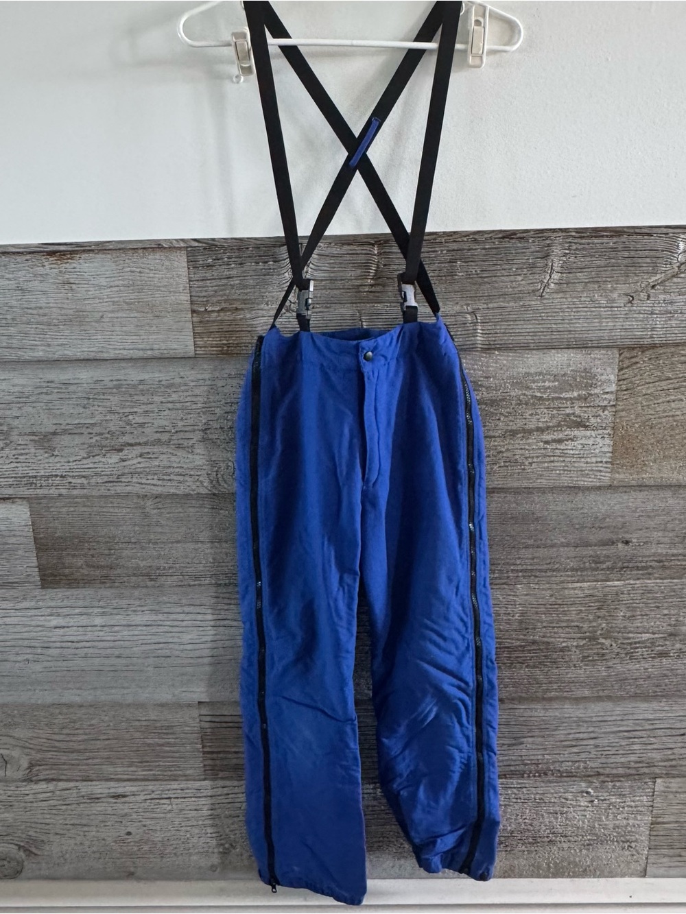 Vintage Patagonia Kids Youth Snow Ski Pants Size 12 Blue Suspenders Bib Winter